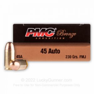 45 ACP - 230 Grain FMJ - PMC - 150 Rounds