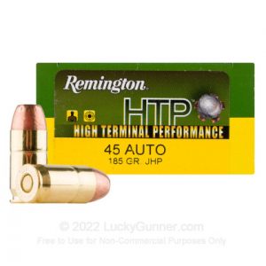 45 ACP - 185 Grain JHP - Remington HTP - 170 Rounds