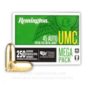 45 ACP - 230 gr MC - Remington UMC - 200 Rounds