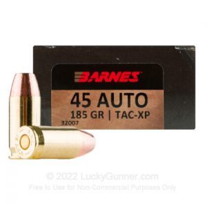 Buy 45 ACP - 185 Grain TAC-XP - Barnes VOR-TX - 160 Rounds